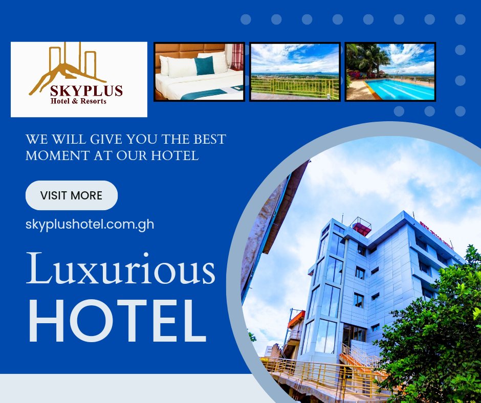SkyPlusHotel's tweet photo. Experience luxury and comfort at Sky plus Hotel &amp; Resorts. Book your stay today at https://t.co/QOhZxzGPa2! 

#LuxuryHotel #TravelGhana #SkyplusHotel #ResortLife https://t.co/cqDFi7mQ2l