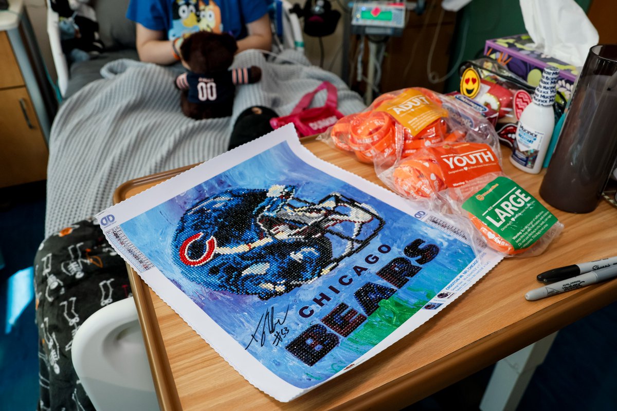 This week, Austin Reed, TJ Edwards and  Amen Ogbongbemiga spent the day visiting patients and their families at a local children's hospital in Chicago! Players delivered teddy bears and products from <a href="/dunkindonuts/">Dunkin'</a>!