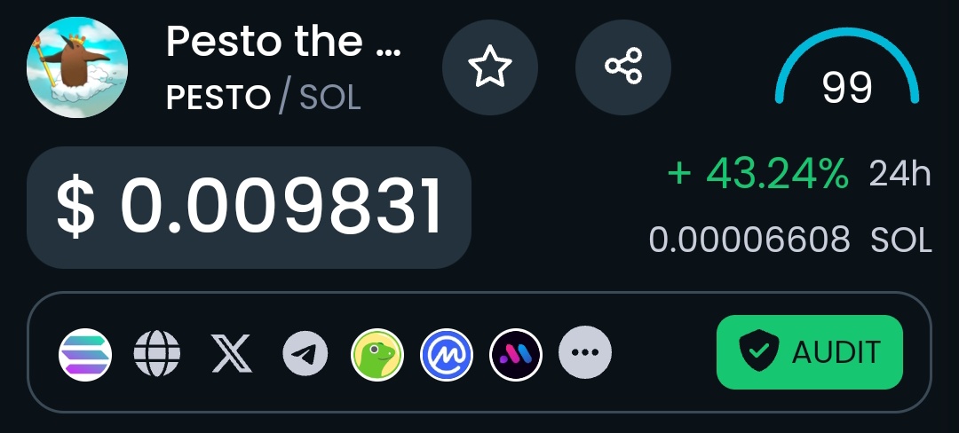 CryptoKavjYT's tweet photo. 🚨 #MemeCoin GiveAway Alert !!!

🏆 100k $PESTO tokens ($1,000) for 10 Lucky winners 🥳

• Follow @CryptoKaviYT ✅
• Like 👍 Retweet ♻️ this post
• Comment $SOL address 🔵

♾️ Random 10 winners will receive  10,000 $PESTO each 👑 All the Best 🤑 https://t.co/5OEKShyq0D