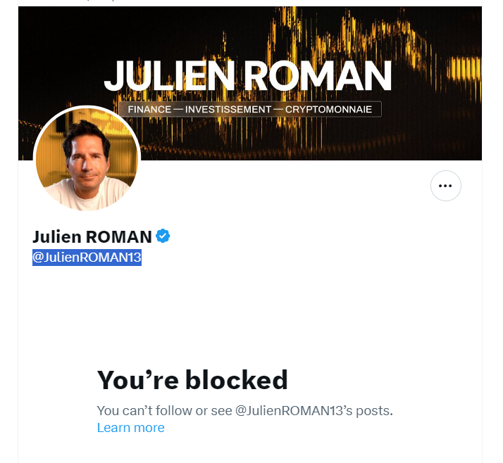 Je ne connais pas trop <a href="/JulienROMAN13/">Julien ROMAN</a> (oh, edit : je suis "bloqué" 😅aucune idée de pourquoi) mais dans quel monde, dans quel secteur, toute catégorie confondue, on demande 7000 balles (!!) pour une formation crypto, non @Qualiopi, non certifiante, non diplômante ??

Idem, je
