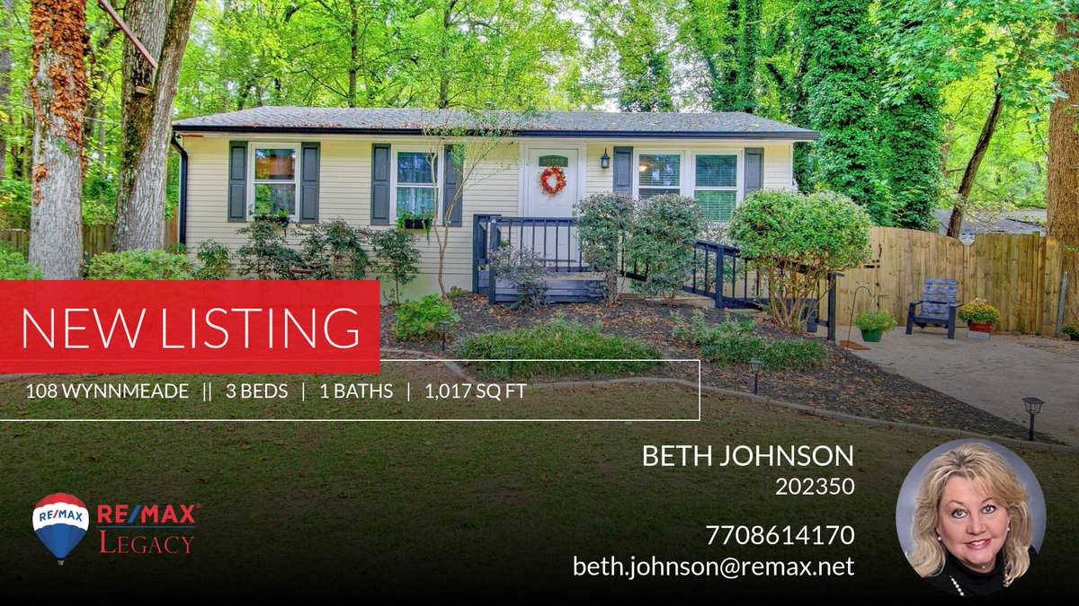 bjohnsonremax's tweet photo. 📍 New Listing 📍 Take a look at this fantastic new property that just hit the market located at 108 Wynnmeade in Peachtree City. Reach out here or at 7708614170 for more information

RE/MAX Legacy
Peachtree City, GA https://t.co/d7Ls3OseTw https://t.co/pPMJLqgGJV