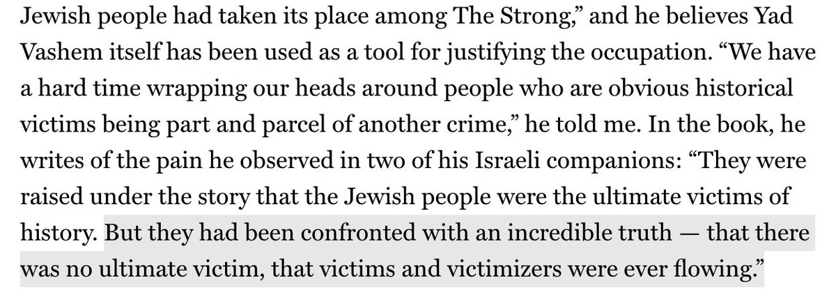 aherman2006's tweet photo. I'm sorry I cannot get over how much the quoted argument ("he sees victims/victimizers in a simplistic moral binary") is complete and utter horseshit. see the attached quote re: victimhood from COATES'S LITERAL BOOK https://t.co/4rvBWCQug1