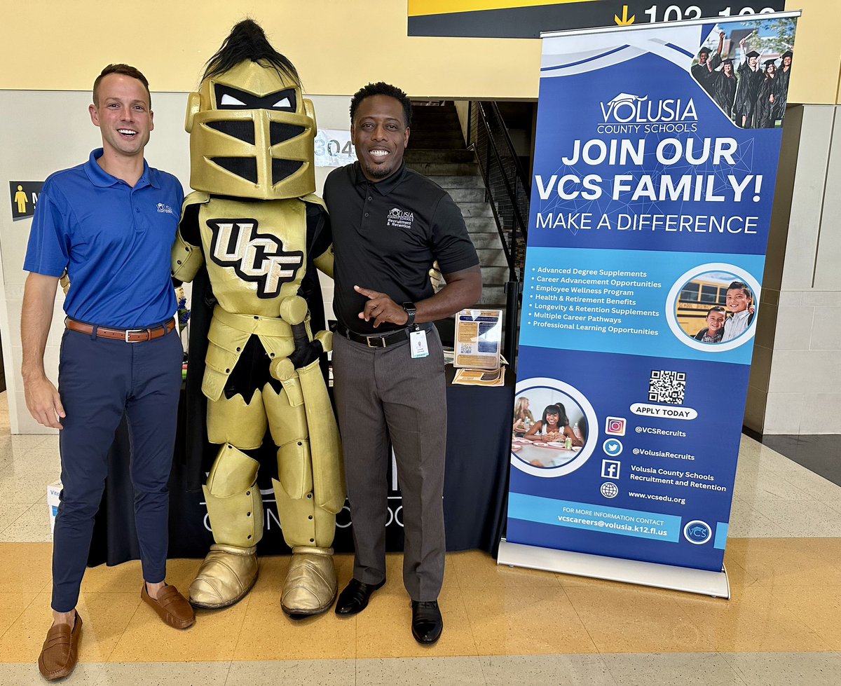 Recruitment dream team! Thank you for the opportunity <a href="/VolusiaRecruits/">Volusia Recruits</a> #UCFCareerServices #TeamVolusia #schoolpsychs