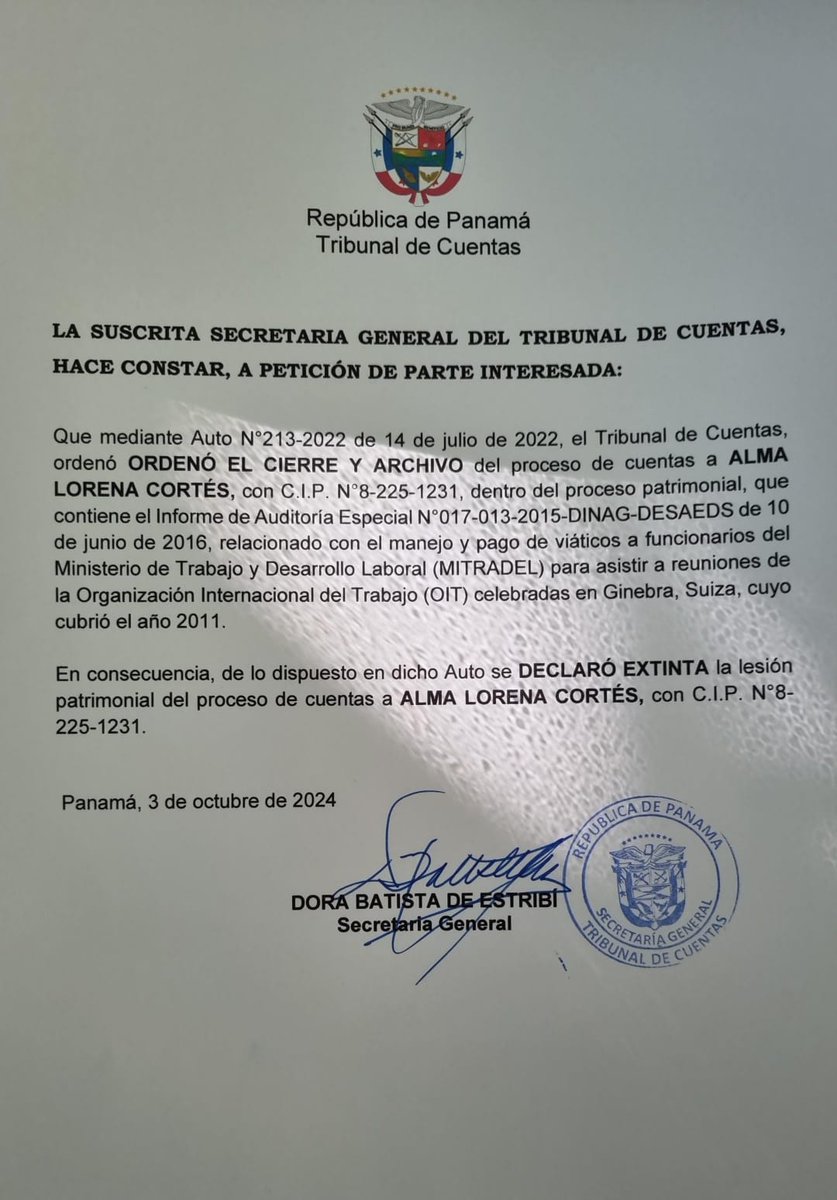 almacortes20's tweet photo. Ayer como siempre medios y gente que nos odian publicaron mi foto condena 32 meses por peculado! Pregunto sin Lesion Patrimonial cómo pueden condenar por Peculado? Hasta cuándo esta persecución? Porque tanto odio Mag. María E López? Ud es mujer y madre @fonamupp @asambleapa https://t.co/l1l5j9E1Dg
