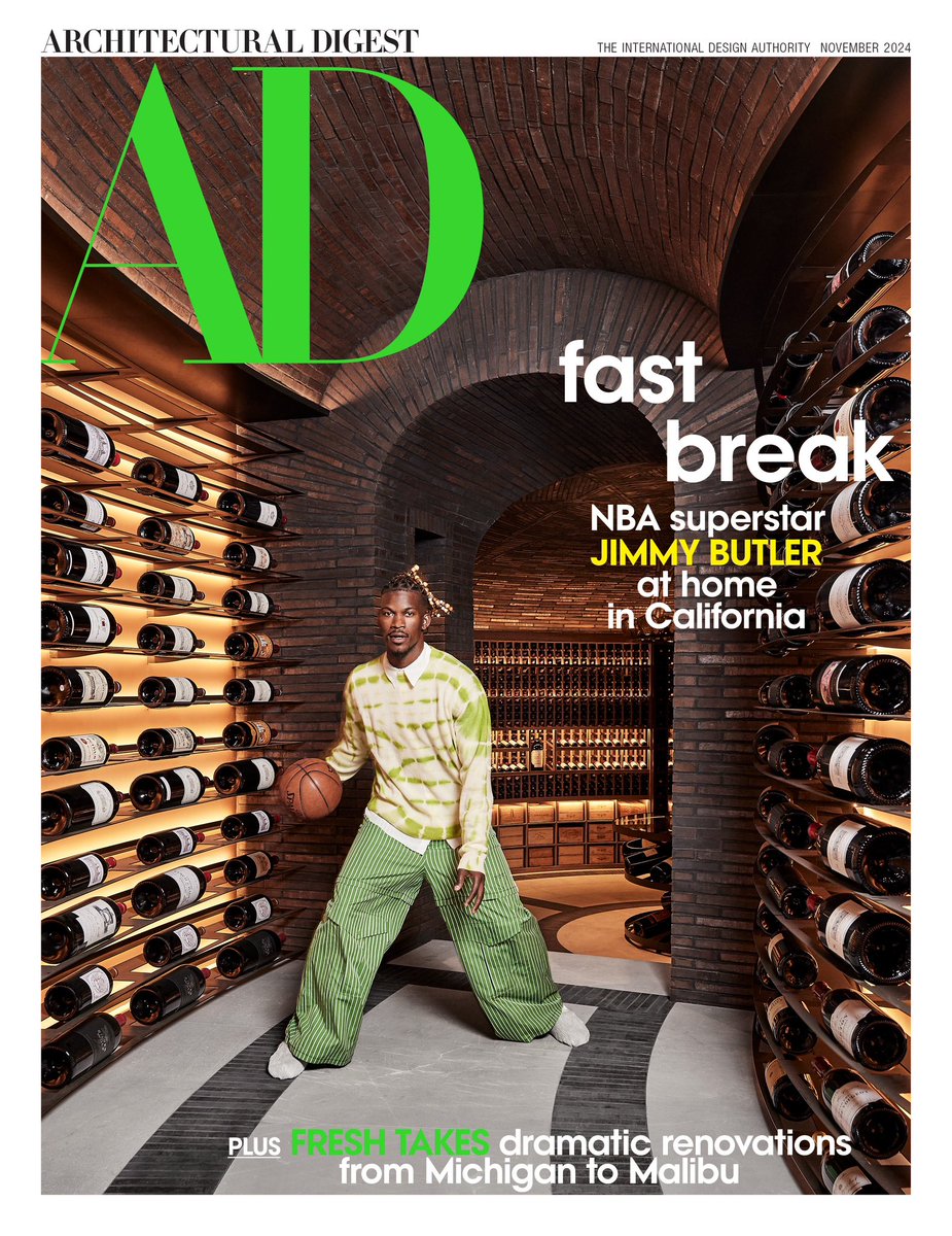 JimmyButler's tweet image. thank you @ArchDigest for coming out to visit me in cali. november issue mag cover! appreciate the love.