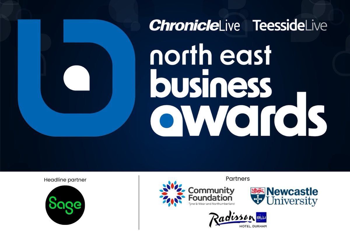 North East Business Awards (@nebizawards) on Twitter photo What a night! Congrats to all finalists & winners, you’re really putting the North East on the map!
Keep an eye out on <a href="/businesslive/">BusinessLive</a>, <a href="/chroniclelive/">The Chronicle</a> & <a href="/Teessidelive/">Teesside Live</a> for coverage! BIG thanks to our partners <a href="/sageuk/">Sage UK</a>, <a href="/UniofNewcastle/">Newcastle University</a>, @CFTyneWearNland & <a href="/RadissonBlu/">Radisson Blu</a>
#NEBizAwards What a night! Congrats to all finalists & winners, you’re really putting the North East on the map!
Keep an eye out on <a href="/businesslive/">BusinessLive</a>, <a href="/chroniclelive/">The Chronicle</a> & <a href="/Teessidelive/">Teesside Live</a> for coverage! BIG thanks to our partners <a href="/sageuk/">Sage UK</a>, <a href="/UniofNewcastle/">Newcastle University</a>, @CFTyneWearNland & <a href="/RadissonBlu/">Radisson Blu</a>
#NEBizAwards