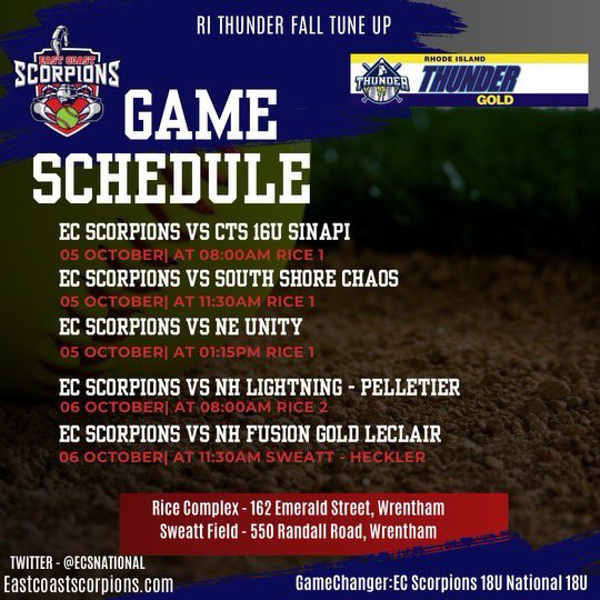 Super excited to get on the field this weekend at RI Thunder Fall Tune Up!! If you’re in the area please come and watch us play! <a href="/Coach_NovakSB/">Amanda Novak</a> <a href="/STAHawksSB/">Saint Anselm Hawks Softball</a> <a href="/amc_sb/">Albertus Magnus College Softball</a> @shu_softball