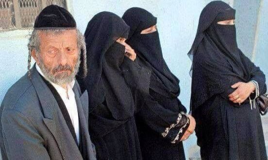 LiberaMulier53's tweet photo. Mujeres y niñas judías de la secta haredim.

Dicen los "expertos" que no es un burka, que es un "chader”, y que tiene dos piezas, una para la cabeza y otra para el cuerpo, mientras que el burka musulmán es de una sola pieza.
Nos quedamos mucho más tranquilas, por supuesto. https://t.co/UxTxCZPcR2
