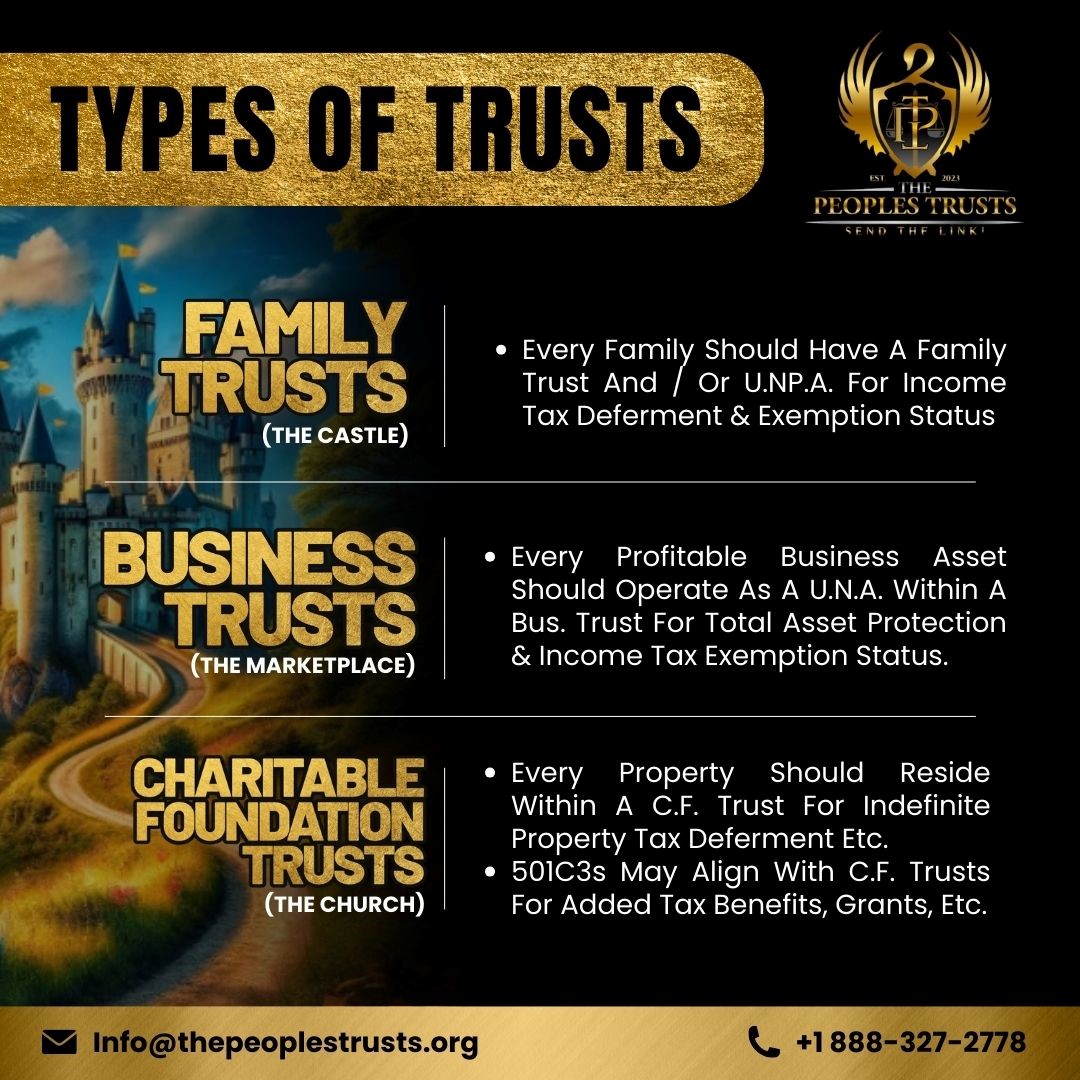 tptconsulting's tweet photo. Discover the Power of Trusts: Protect Your Family, Business, and Charitable Assets with Proven Strategies for Tax Exemption and Asset Protection. #FamilyTrusts #BusinessTrusts #CharitableFoundation #AssetProtection #TaxBenefits https://t.co/4f35fpqVUJ