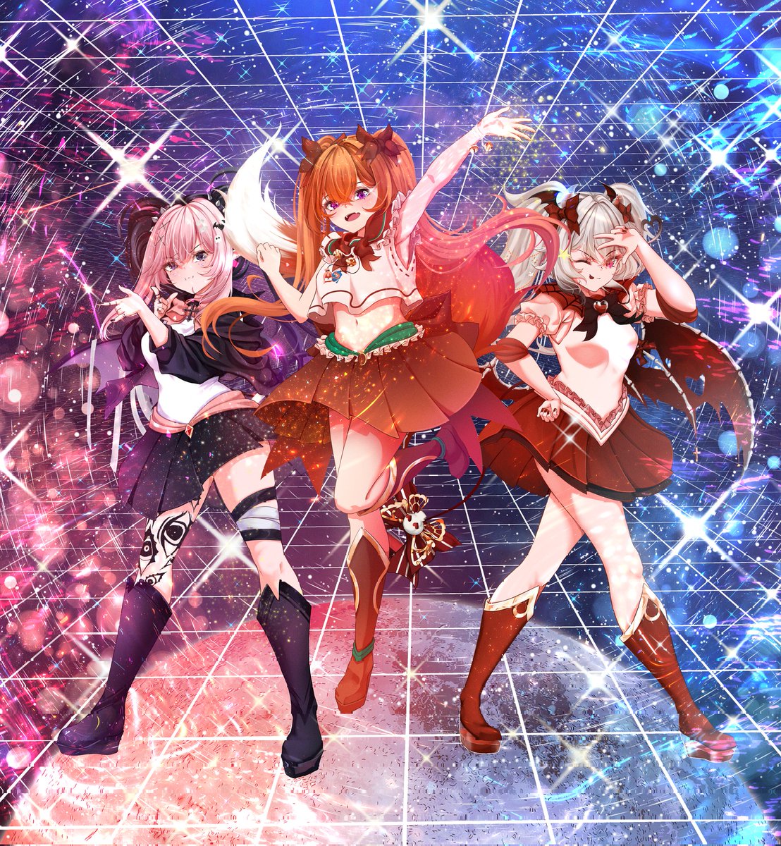 Notsoko_foxgirl's tweet photo. 2 bats and a fox save the day!!!!
@RinRinBites @CupieVT and me fighting to save the day!!!
Thank you @ranryrie again for the wonderful art 💗
#cupidsbite #notsokoart https://t.co/MDNYut9ZjD