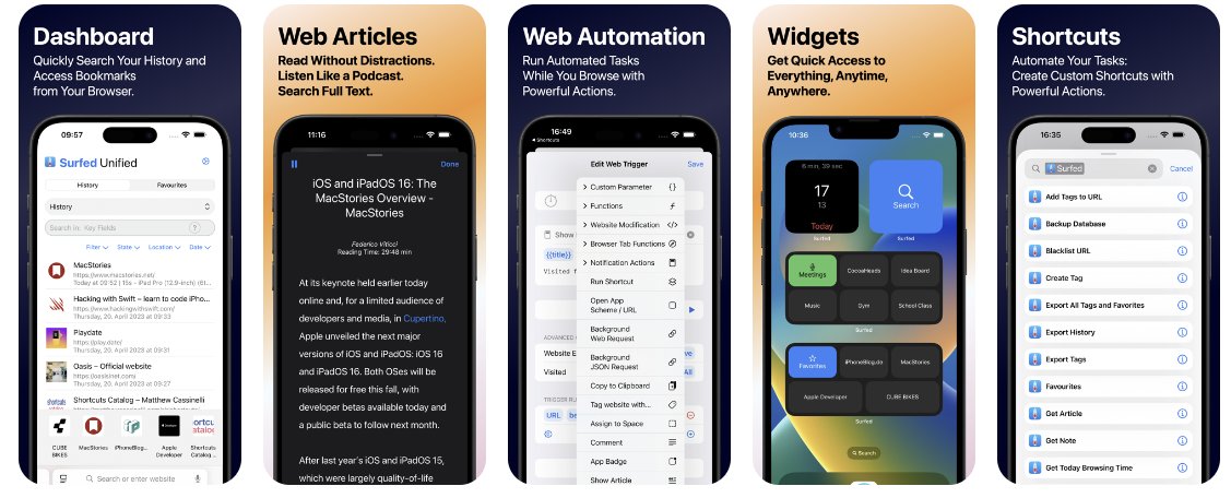 Surfed • History & Bookmark Manager tweet media