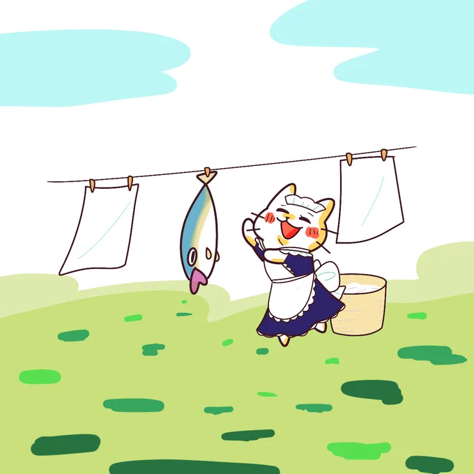 今日はお外は暖かいみたい!久しぶりにお外に洗濯物干してしまおう!寒暖差で体調気をつけて!金曜日がんばりましょう! 