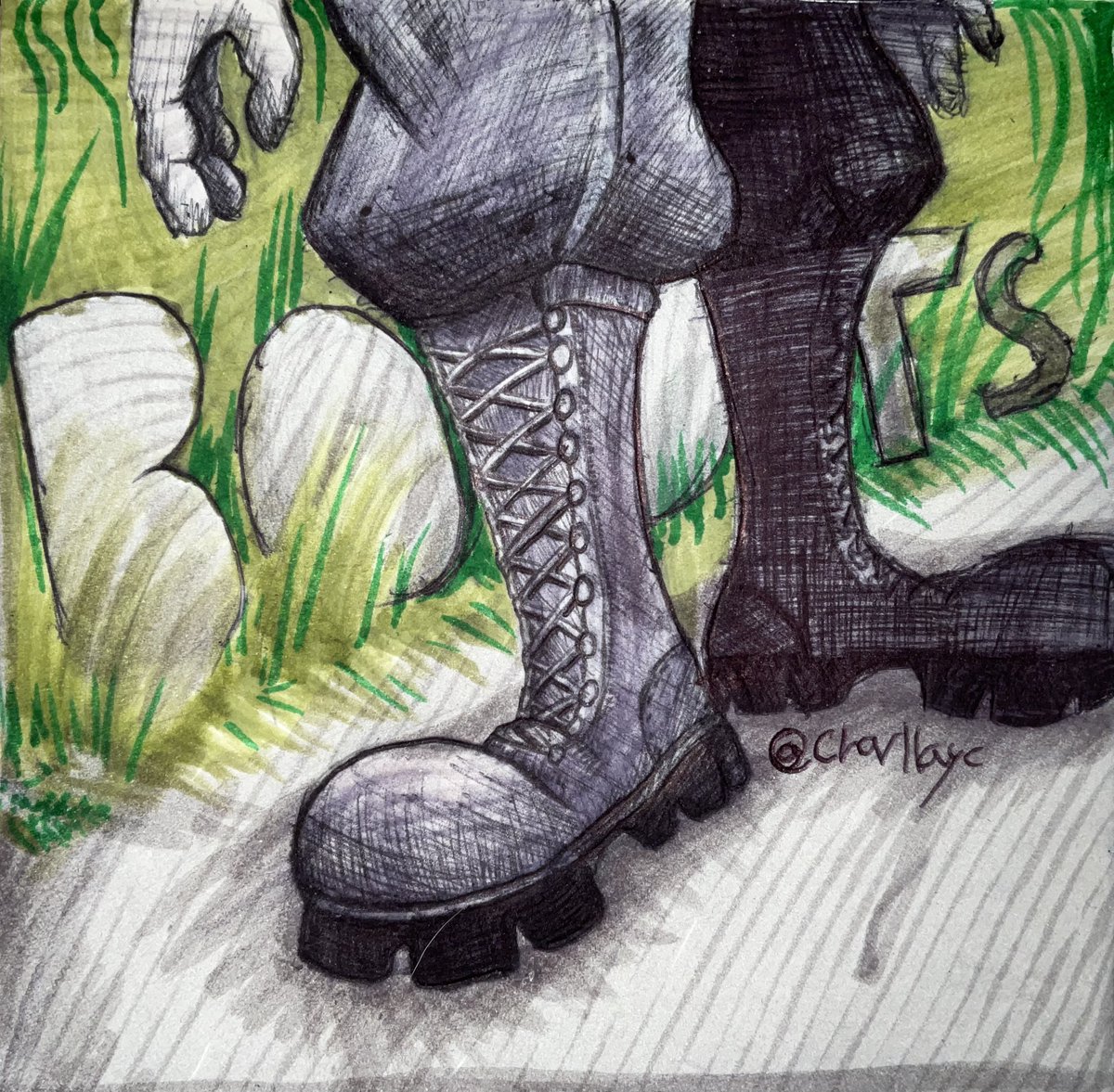 Charllayc's tweet photo. #inktober2024 day 3 Boots
of course it’s Pitfall the Lost Expedition, I’ve always loved the art and animation of that game so of course I had to draw the boots 🥾👢
There’s definitely a theme with this year’s inktober  prompts https://t.co/BNmkYqcCeE