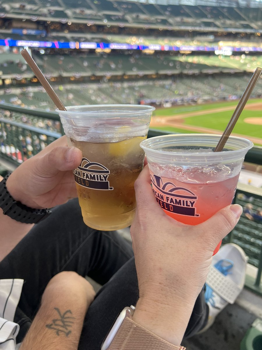 ryry2685's tweet photo. Cheers to 15 years of marriage today! Celebrating with the Brew Crew!! @Brewers #Undaunted https://t.co/0NmI7078VJ