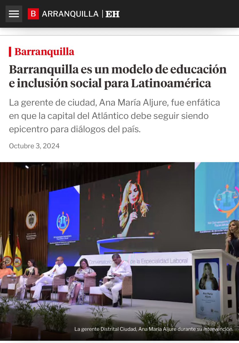 El acceso de la Administración de Justicia ha sido clave en el proceso de transformación de #Barranquilla. 

En el pasado la ciudad estaba quebrada, en ley 550, y hoy gracias a la gestión y el liderazgo del alcalde <a href="/AlejandroChar/">Alejandro Char</a> es un modelo en el país por la educación, la