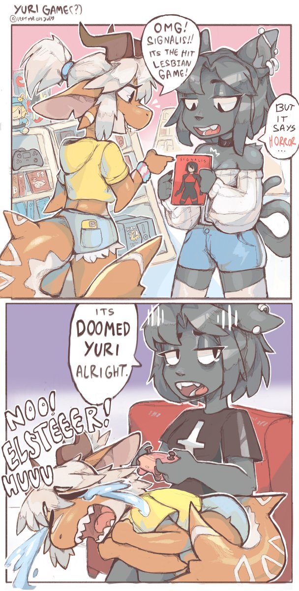 someone once told me its a lesbian dating sim