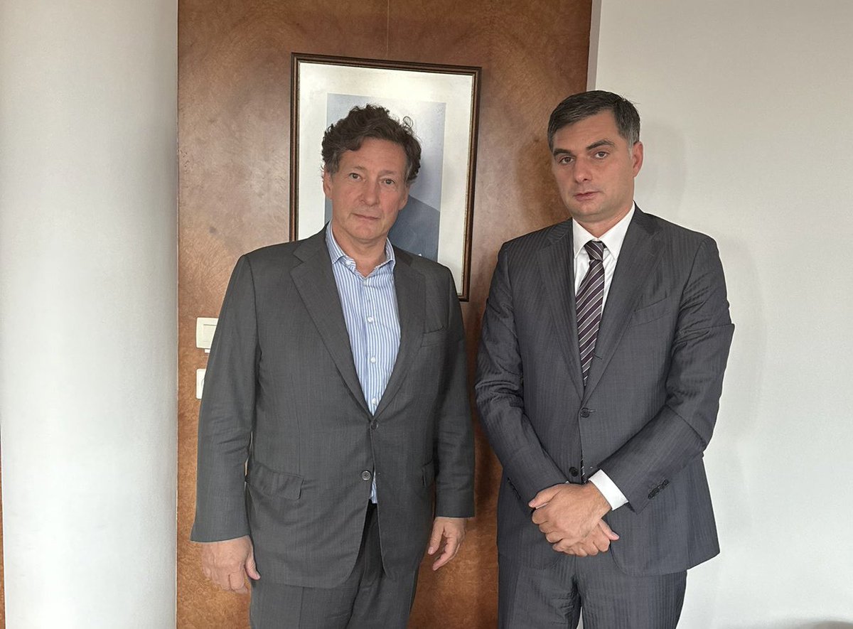 Vato Makharoblishvili (@ambvatom) on Twitter photo A pleasure to have the introductory meeting with my new colleague, Ambassador of #Luxembourg🇱🇺 <a href="/MackelNicolas/">Nicolas Mackel</a> today.
Productive exchange on 🇬🇪’s #EU🇪🇺 path.
🤝Looking forward to our future collaboration. A pleasure to have the introductory meeting with my new colleague, Ambassador of #Luxembourg🇱🇺 <a href="/MackelNicolas/">Nicolas Mackel</a> today.
Productive exchange on 🇬🇪’s #EU🇪🇺 path.
🤝Looking forward to our future collaboration.