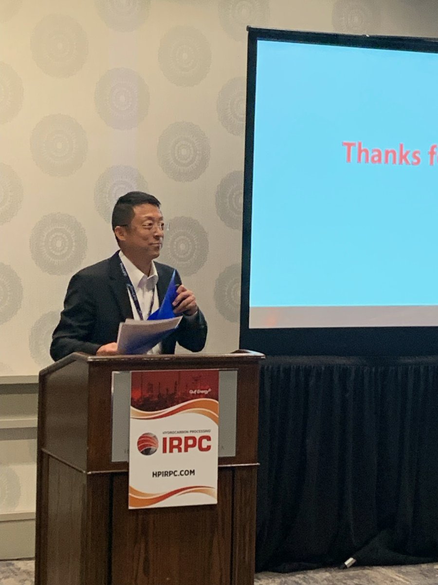 HydrocarbonProc's tweet photo. More scenes from Hydrocarbon Processing's IRPC #technical event. The #speakers featured (#OQ, #Sinopec, #ART, #BASF) spoke on topics related to #processcontrols, #ethylbenzene production, #catalyst technologies and #coprocessing. https://t.co/3L9lmB4KpQ