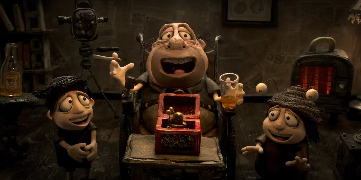MEMORIAS DE UN CARACOL, al igual que la anterior del director (MARY &amp; MAX), es una amalgama de personajes desgraciados, descritos de la forma más original y concreta posible, que te destroza y te hace tronchar a partes iguales. Historias que con el stop motion tocan otra fibra 💔