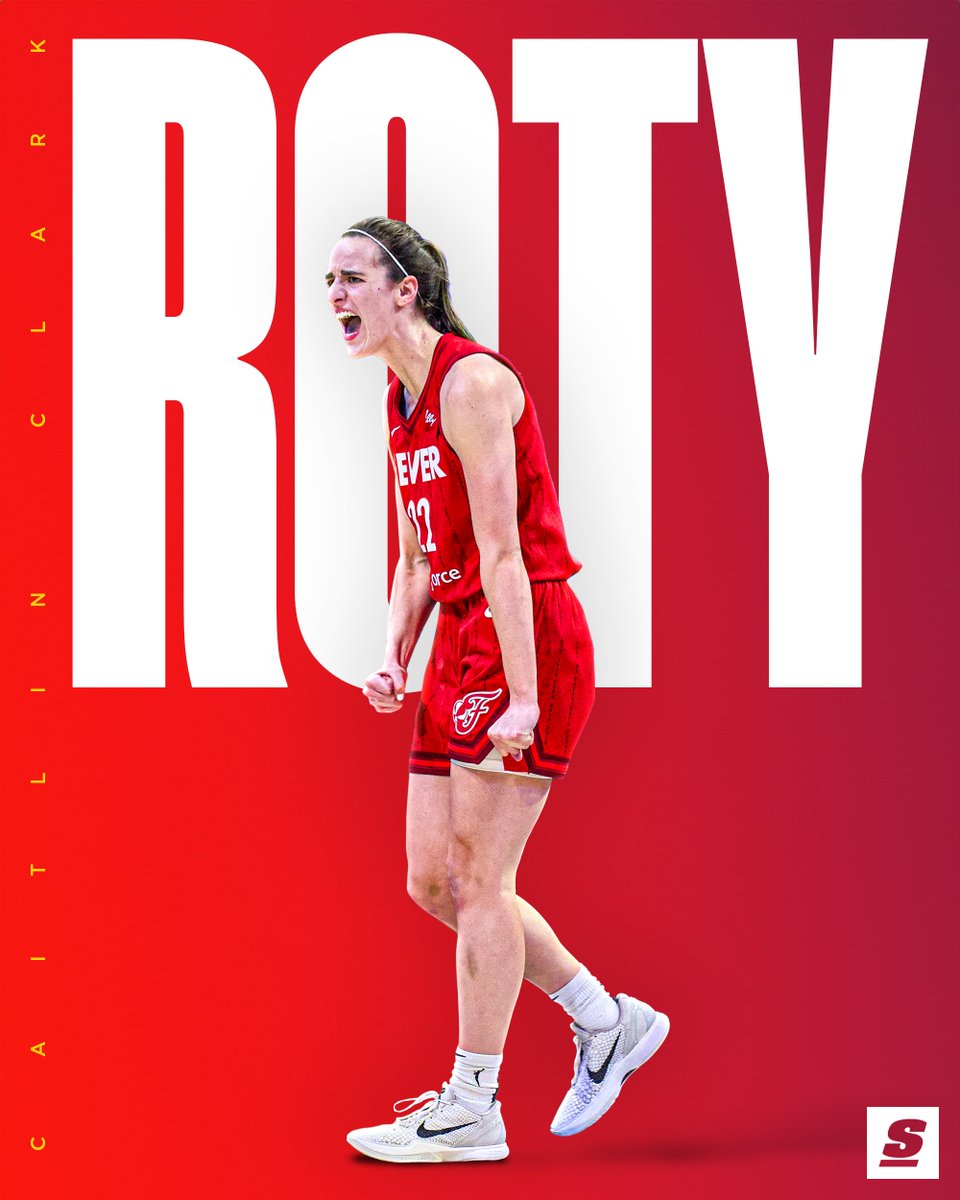 IT'S OFFICIAL - CAITLIN CLARK IS THIS SEASON'S ROOKIE OF THE YEAR. 🔥

(Was there any doubt?)