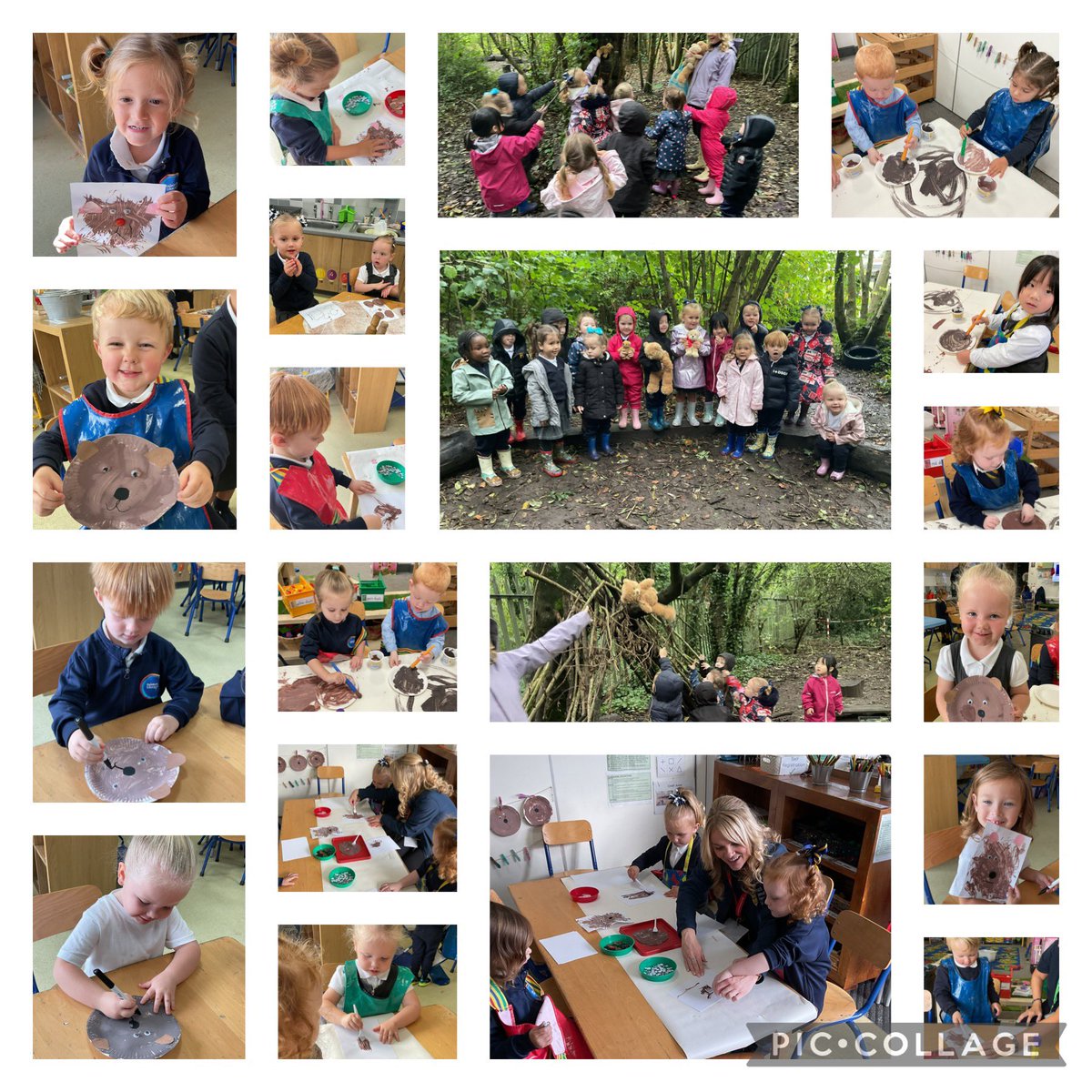 We’ve really enjoyed reading Peace at Last by Jill Murphy. We have created lots of amazing Mr Bears using different painting techniques and even found Mr Bear, Mrs Bear and Baby Bear hiding in the forest! 🧸 <a href="/CroxtethC/">CroxtethCPS</a>