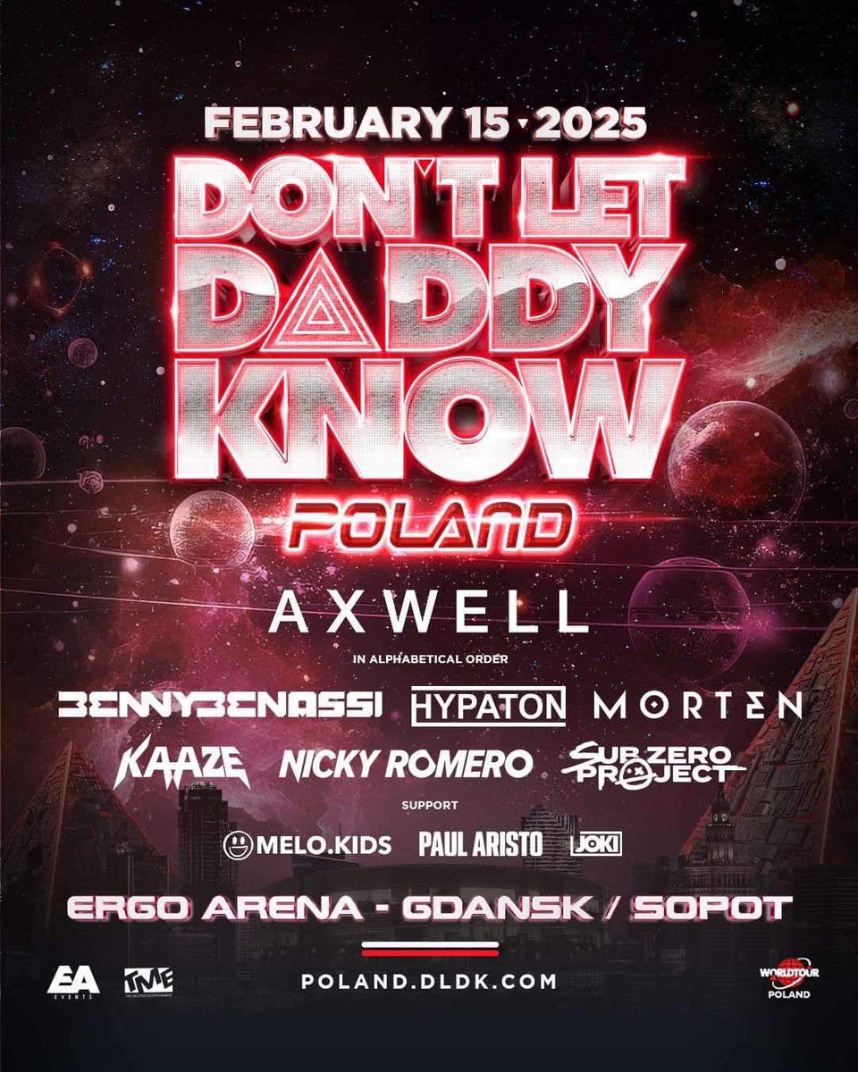 olov_ok's tweet photo. Wleciał właśnie pełny lineup na Don’t Let Daddy Know Poland 2025 w ERGO Arenie!! 

#dldk #dldk2025 #dontletdaddyknow #Poland #ergoarena #Gdańsk #musicfestival #music @DLDK_OFFICIAL https://t.co/p59oz85Fbc