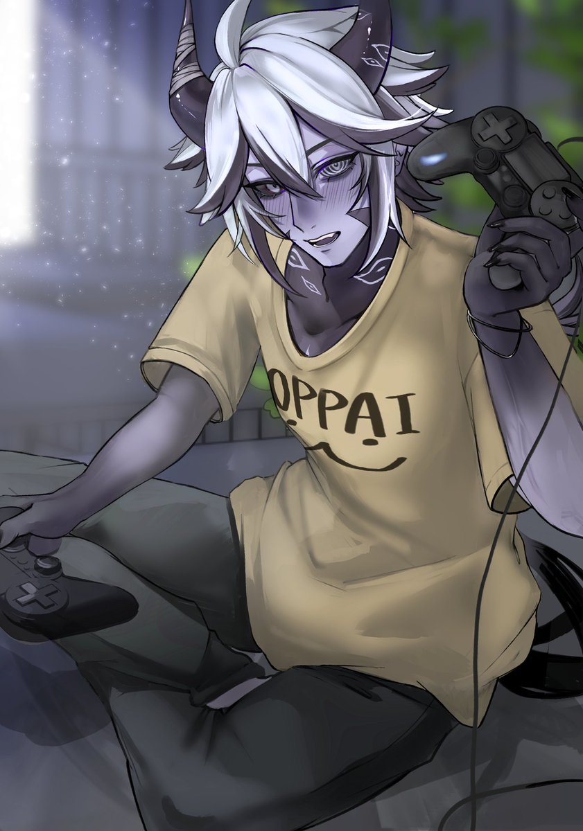 RayOrryx's tweet photo. "Guess you can be my Player 2, not like I want you to play with me or anything."
WHAT GAME WOULD YOU PLAY WITH THE ELDRITCH MORON? YOU ONLY GET ONE PICK
(Someone called me a tsundere recently, so you can blame them for this)
🎨@/_12__2
#RayLithart #Vtuber https://t.co/hSZzhtyDuC