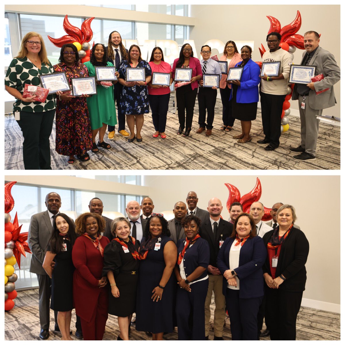 This morning we celebrated our outstanding principals during the  ILT meeting. It’s an honor to work with such amazing leaders who are true champions for students. #AldineImpact