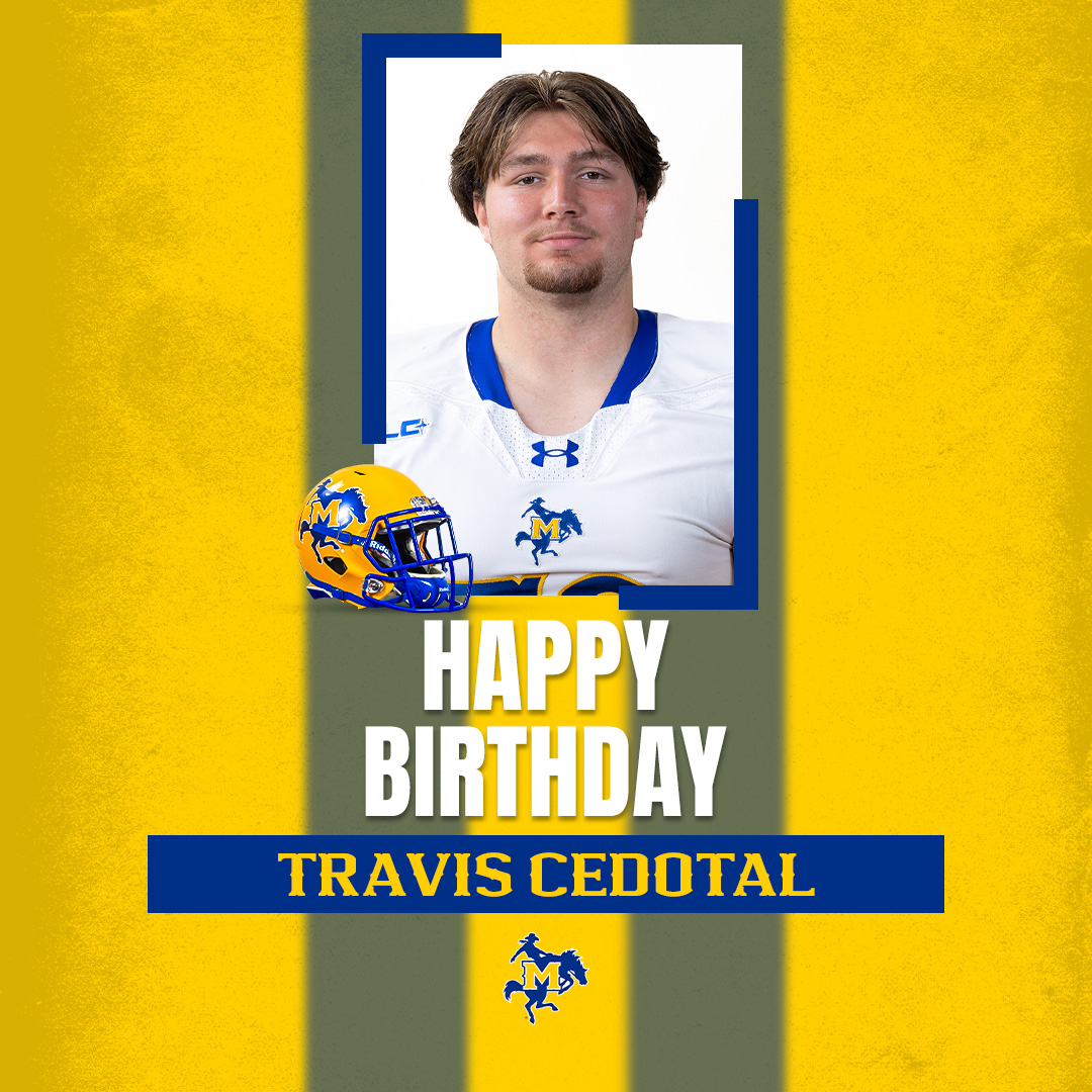 McNeeseFB's tweet photo. Happy Birthday Travis 🎈🎉

#GeauxPokes | #WeDat https://t.co/0ztStfn5Av