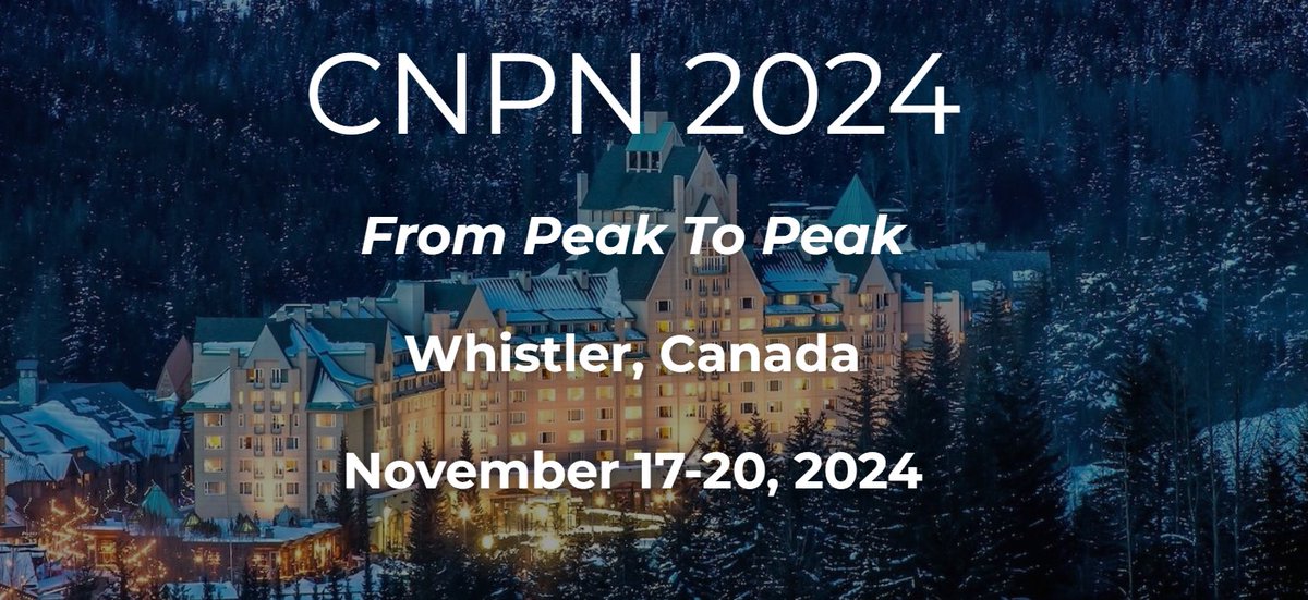 CNPN 2024 - Last chance for an Oral Presentation Approaching! ⏰👀
Abstracts submitted before October 6th will still be considered for oral presentations at the trainee and/or main symposium. 
Go to cnpn.ca/cnpn2024/ for more details!
Hope to see you there! ⛰️
