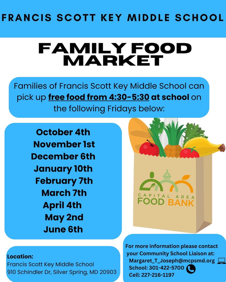 FSKCommunity's tweet image. First family food market tomorrow! Thank you #capitolareafoodbank and our #superstaff !