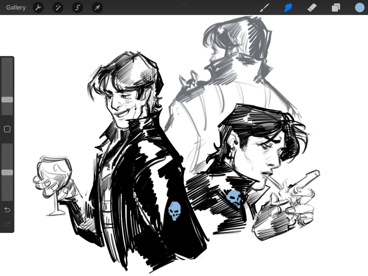 Early morning warmups, Vampire Nightwing and you guessed it….more nightwing smoking! 

#Nightwing #fanart #dcart #vampire