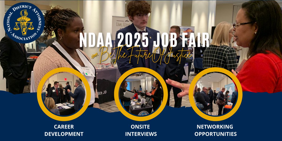 💼 Calling all law students and recent grads! The NDAA 2025 Job Fair is your chance to connect with top prosecuting agencies nationwide. 📅 Register now to join us in Washington, DC, Feb. 1-2, 2025: bit.ly/4egW4Vs