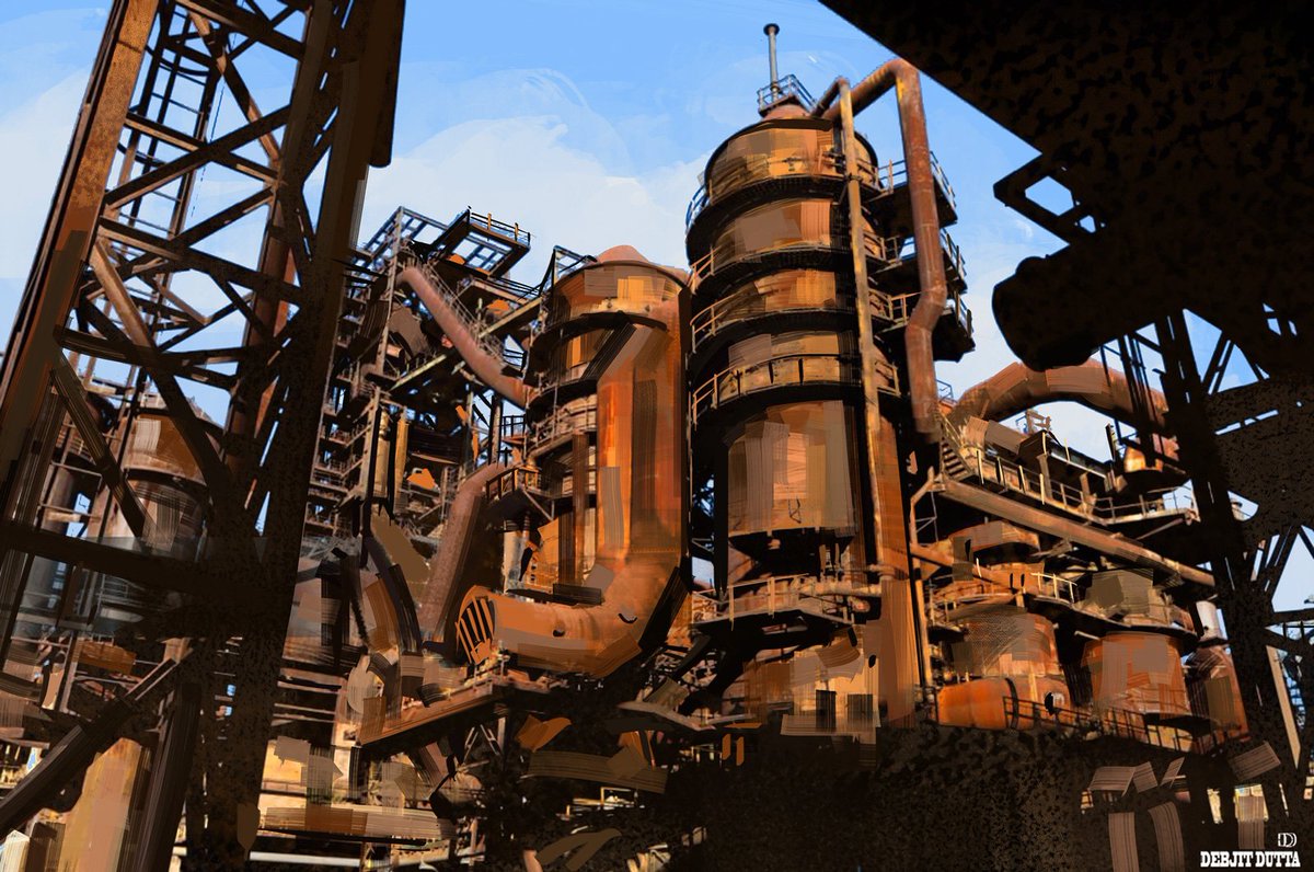 DebjitDuttaart's tweet image. painting study.... experiment with colors