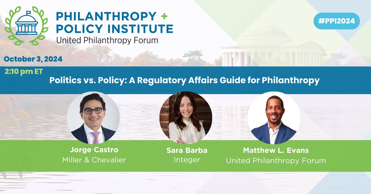 ⚖️ #PPI2024 continues as we navigate the intersection of politics and policy in philanthropy. Speakers are demystifying regulations affecting philanthropy, providing guidance for ensuring compliance, and discussing ways to advocate for critical regulations. #PhilanthropyAdvocates