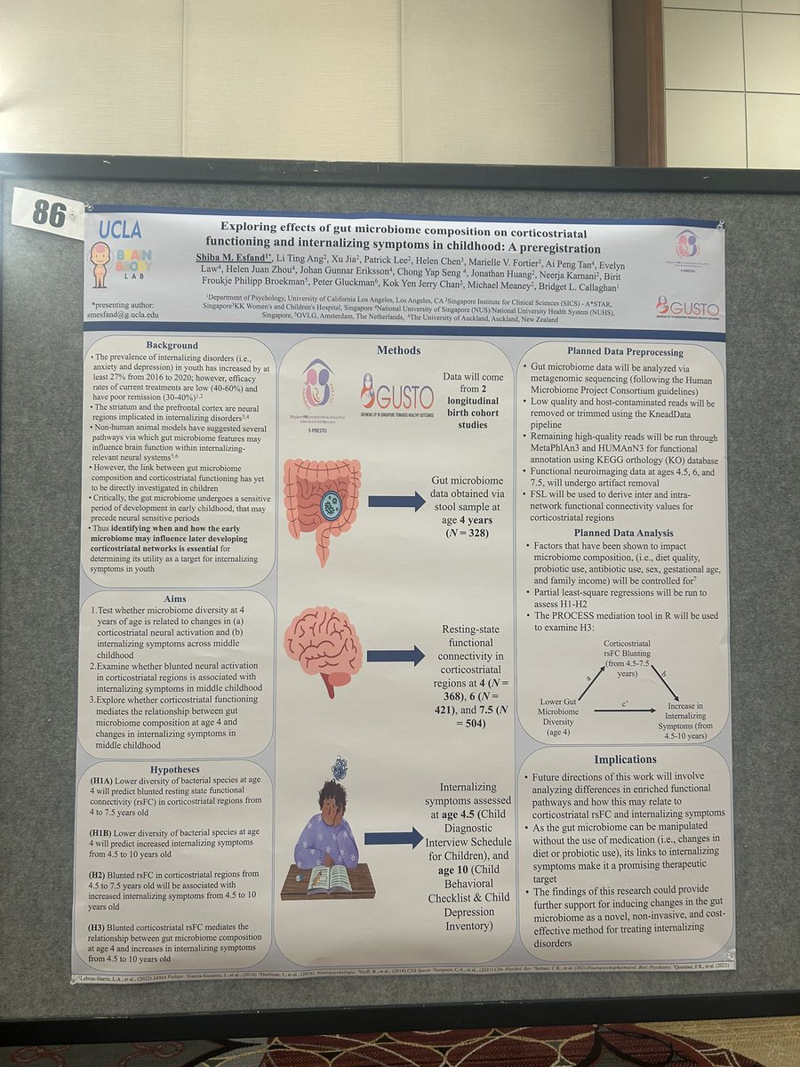 Shiba Esfand (@shibaesfand) on Twitter photo At #ISDP2024 ? Be sure to drop by my poster (#86) to hear me talk about the links between the gut microbiome, striatal functioning and internalizing symptoms in kids! <a href="/devpsybio/">ISDP 🦋 @isdp.org.bsky.social</a> <a href="/BABLab_UCLA/">Brain and Body Lab - UCLA</a> At #ISDP2024 ? Be sure to drop by my poster (#86) to hear me talk about the links between the gut microbiome, striatal functioning and internalizing symptoms in kids! <a href="/devpsybio/">ISDP 🦋 @isdp.org.bsky.social</a> <a href="/BABLab_UCLA/">Brain and Body Lab - UCLA</a>