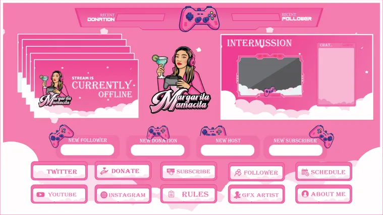 AlexaDalton5's tweet photo. Recently design an overlay for my dearest friend🥰 

#CreativeTools 
 #ArtistOnX 
#GraphicDesign 
#RazerStreamer #twitch #TwitchStreamers #SmallStreamersConnectRT #SupportSmallStreamers
@BlazedRTs https://t.co/gfqU28Wrkl
