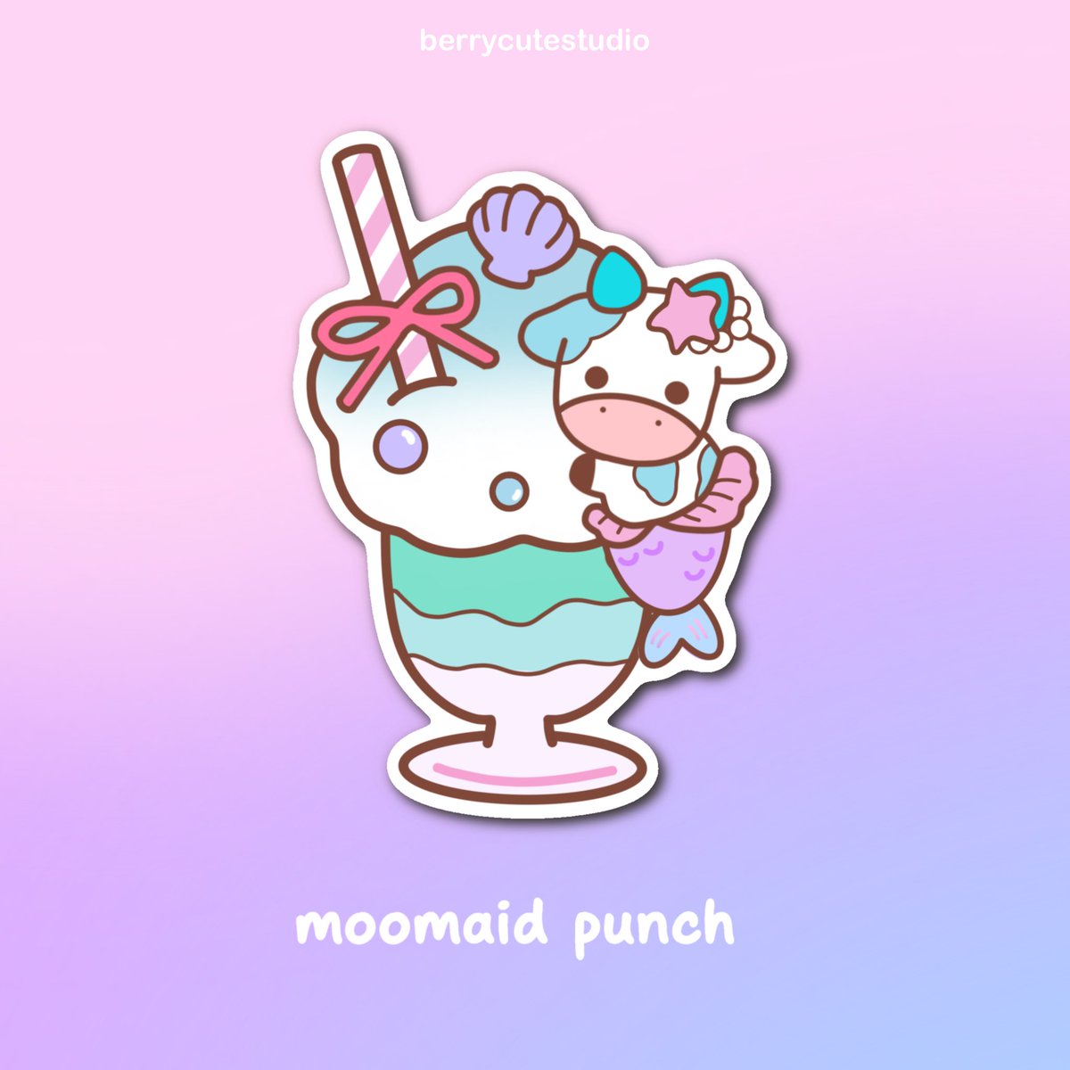 BerryCuteStudio's tweet photo. Moomaid Punch is unlocked! 🐚🫧
𓆉⋆｡˚⋆❀ 𓇼 ˖°
This is definitely one of my favorite designs because I love mermaids and pastels! https://t.co/xXaFSOdPmn