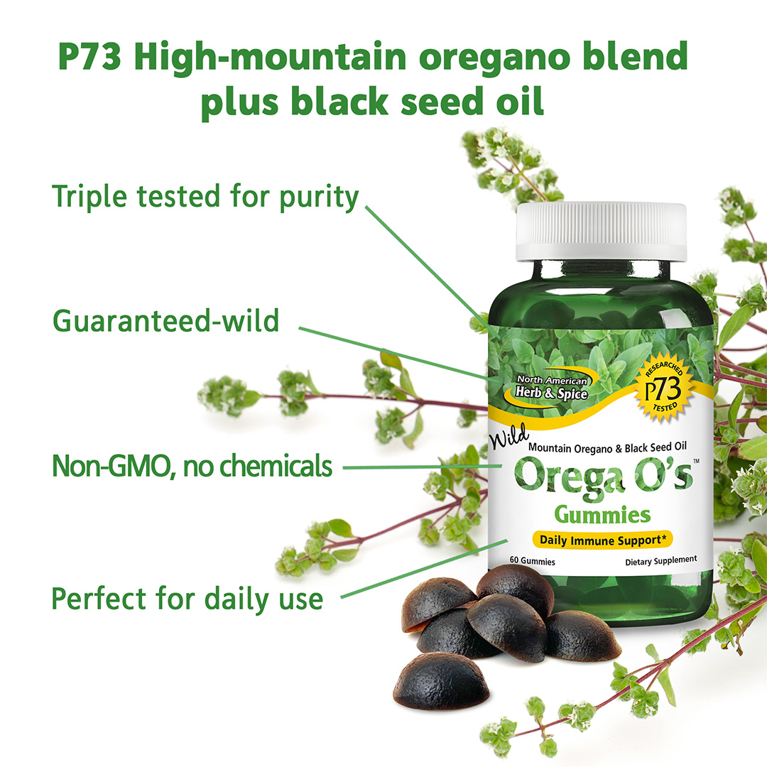 NAHSCo's tweet image. Stay #stronginside 🤩  Orega O’s gummies complement our wild P73 Oreganol oils and capsules and, like all P73 products, are perfect for daily use and the family.
northamericanherbandspice.com/shop/orega-os/