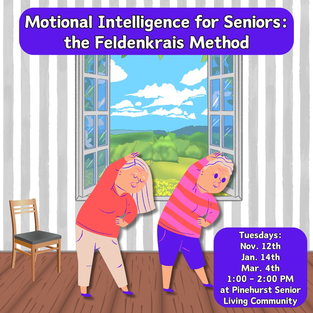 With self-awareness and some smart choices, movement can be easier than we think! Join any or all of three movement awareness classes based on the Feldenkrais Method
Please note this event will be at Pinehurst Senior Living Community.  

Register: calendar.libraryweb.org/event/13082960

#mpl