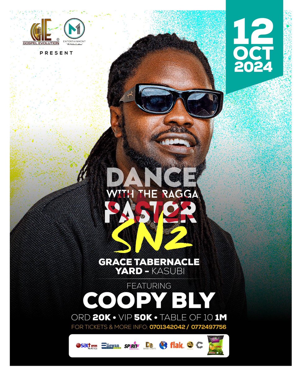 BunnyaAlexander's tweet image. Woow don’t miss ⁦@coopybly⁩ come the 12 October 2024 if u enjoy his music then why miss out on this show.

#Dancewiththeraggapastor
#Royalarmyug 
⁦@wabskenb⁩