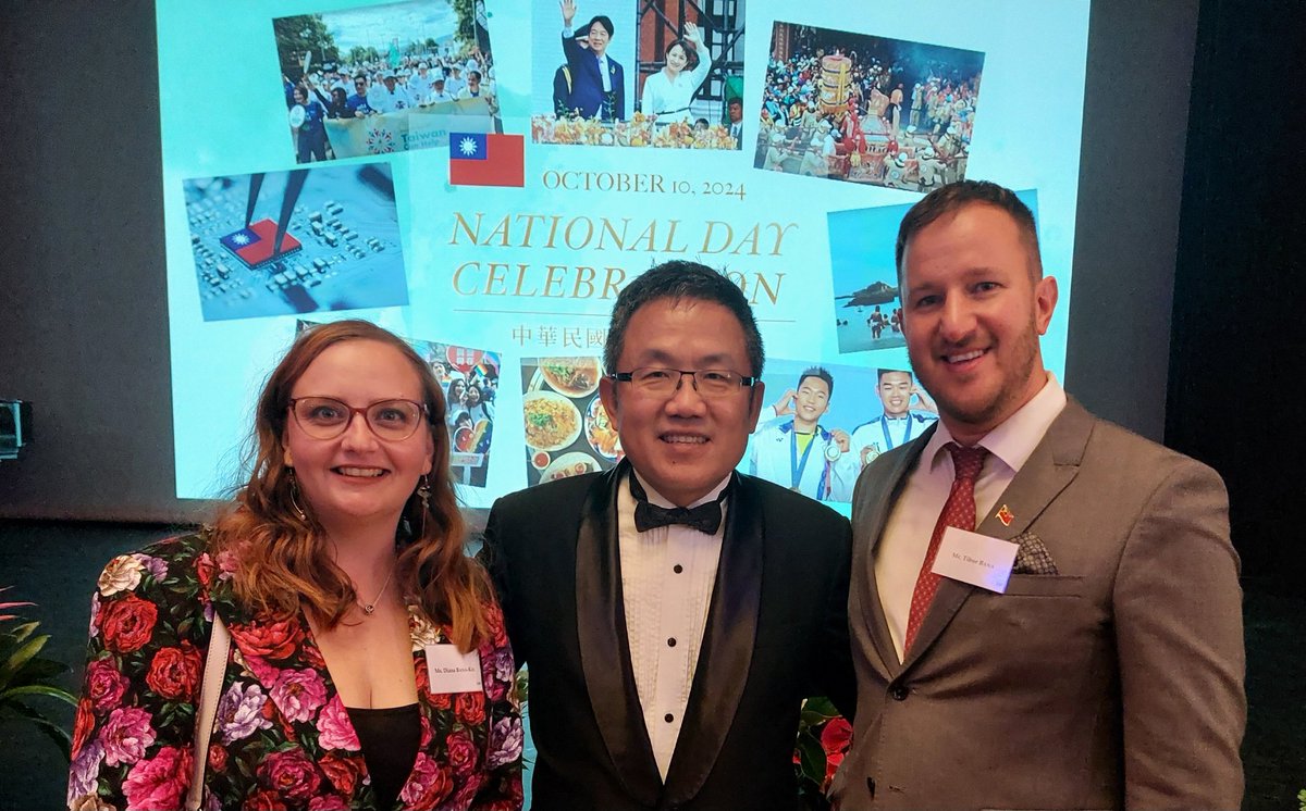 At the invitation of Ambassador <a href="/ShihChungLiu/">Shih-chung Liu</a> we attended again this year Taiwan’s #NationalDay reception with my wife. God bless #Taiwan! 🇹🇼🤝🇭🇺