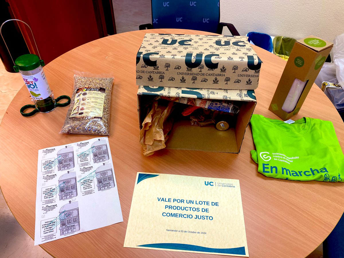 CAMPUS SALUDABLE 🍎🩸🚶‍♀️‍➡️| 

Mañana a las 9:00h realizaremos los sorteos de los productos/lotes/vales que tenemos entre todas las personas que hayan depositado la cartilla en la urna del Pabellón de Gobierno.

¡Suerte!

<a href="/unican/">Universidad de Cantabria</a> #DíaUniversidadesSaludables <a href="/unisaludables/">Universidades Saludables</a>