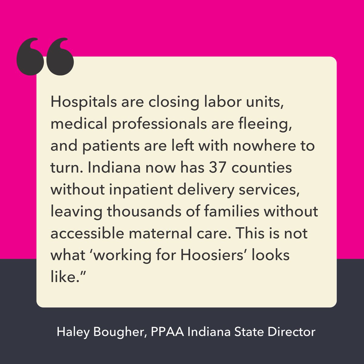ICYMI: @SenatorBraun says that “Indiana’s abortion ban is working for Hoosiers.” 

Here's a reality check. It ISN'T. 

Indiana's abortion ban has resulted in severe consequences for health care access across the state.

plannedp.info/4eSrba1