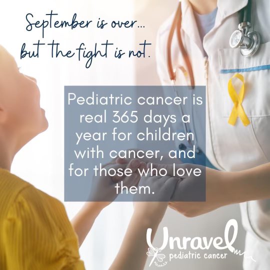 dchsvball's tweet photo. September is over, but the fight is not. π
For a child with cancer, and for all who love them, this fight is 365 days a year.
Thank you for helping us spread awareness about childhood cancer in September. We hope you will do so throughout the year!
#UntilThereIsACure https://t.co/wTogLJclq2