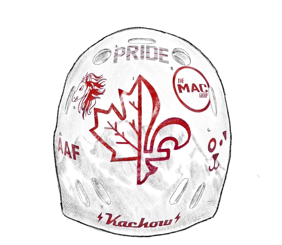 From the Pride logo to Lightning McQueen's "Ka-Chow!", Mathieu Caron's new helmet design includes various decals that speak to his personality and background. 

Learn about each one, below. 

✍️: <a href="/BNords03/">Brendan Nordstrom</a> 
🎨: Lila Baltaxe

bit.ly/3Brzew2