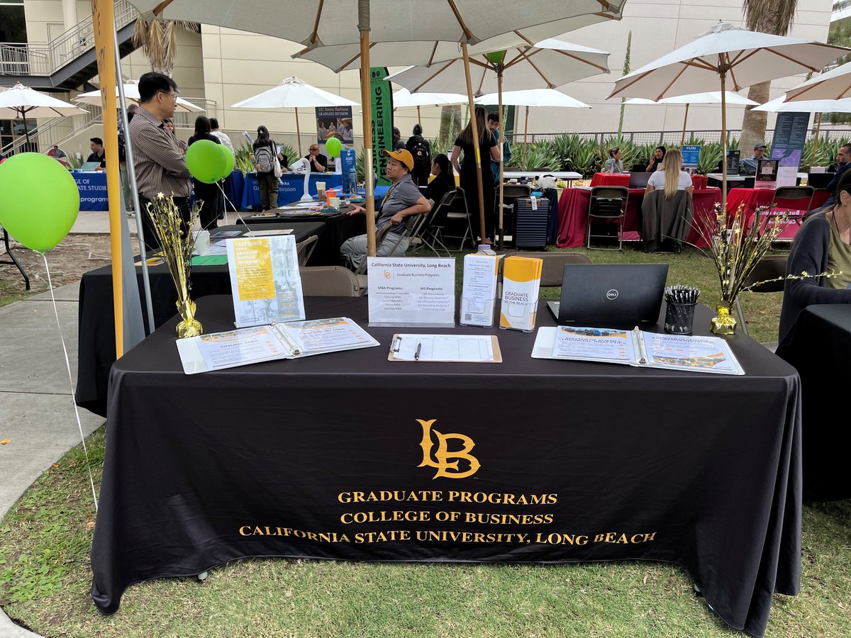 We're out on-campus today for the CSULB Graduate and Professional Schools Fair! Come visit us before 3PM at the Speaker's Platform quad area located between the Bookstore and Hall of Science. Go Beach!