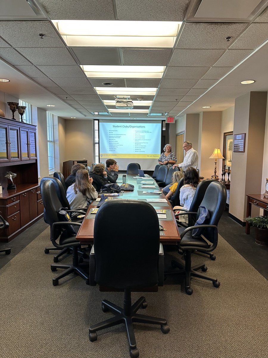 Faculty and staff of the AJBCOB met with some amazing students from Marshall County High School today about the great things they can do as a Racer! Looking forward to seeing them on campus in the future!