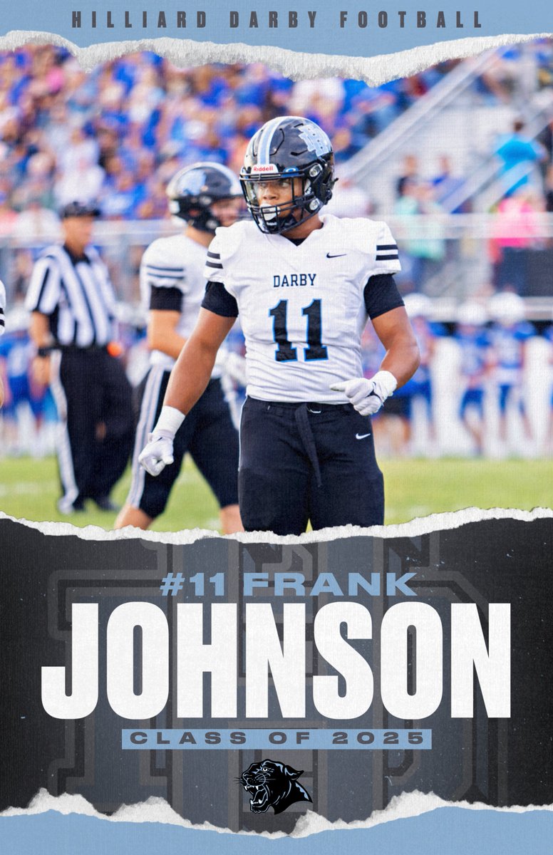 HDarbyFootball's tweet photo. FRANK JOHNSON
#11
Defensive End https://t.co/FHLyBPGmnt