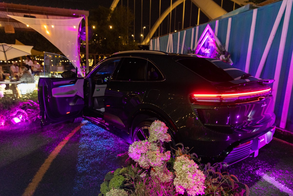 ArlPorsche's tweet photo. What a night! Porsche Arlington's Night at the Tropics was a blast, featuring the exclusive unveiling of the 2025 All-Electric Macan. Big thanks to @thecove_dc, @hq.dc.house, and @sdlcreativestudios for making it unforgettable! #PorscheArlington #ElectricMacan #2025ElectricMacan https://t.co/uxDXOPn5D9